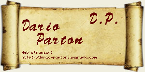 Dario Parton vizit kartica